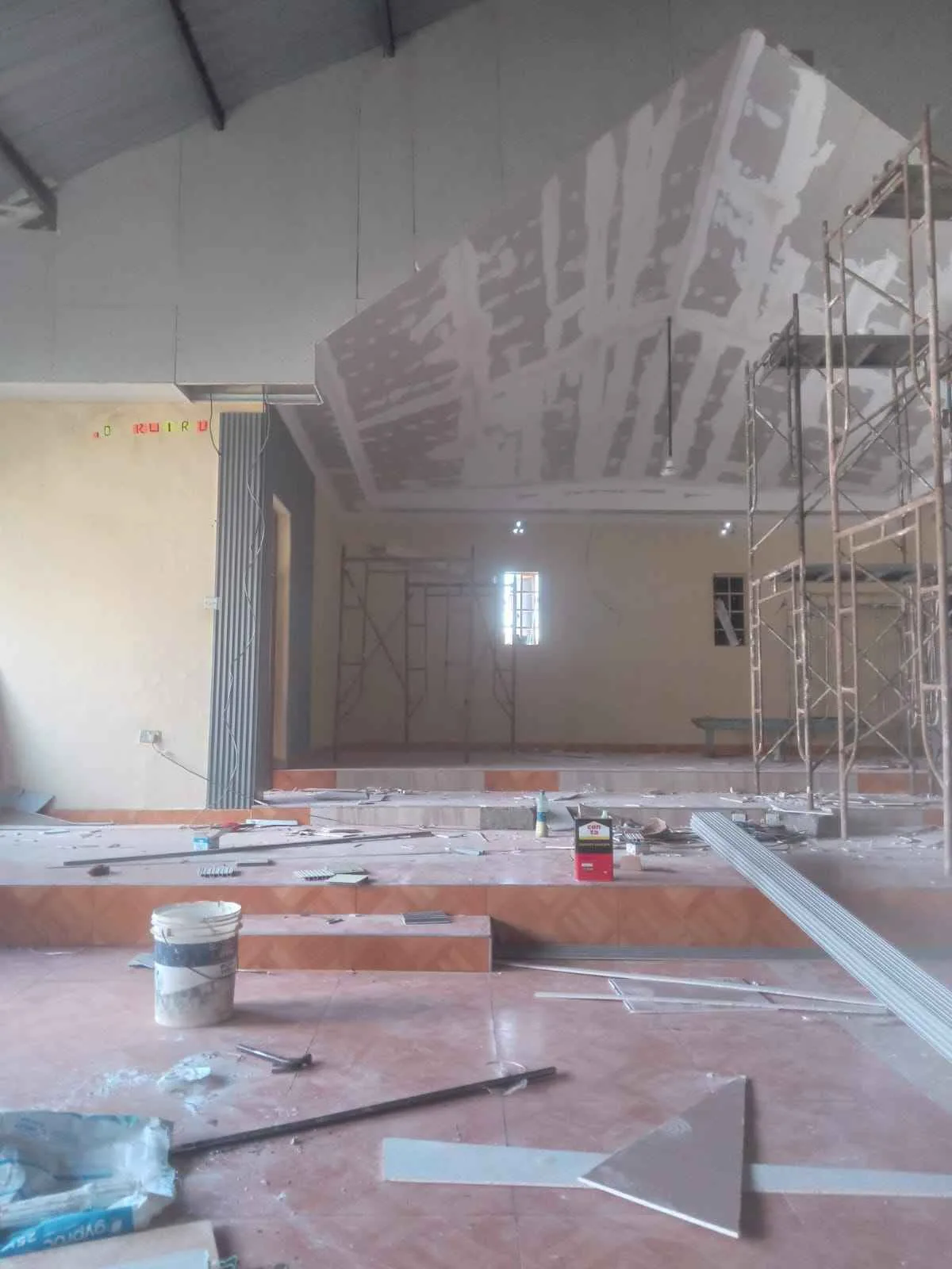 Jose Interior and Decor crew working on site during a renovation, Kenya